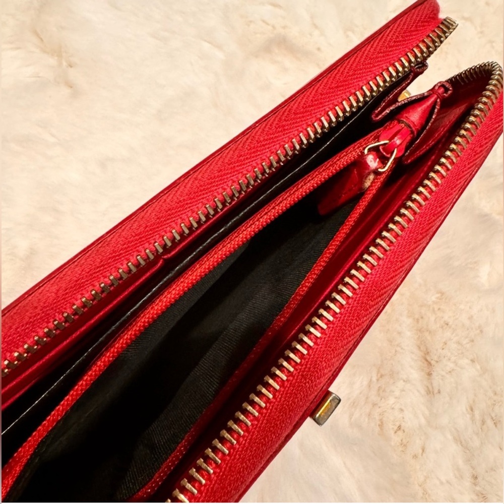 Saint laurent vintage pink calfskin continental wallet - Picture 2 of 15